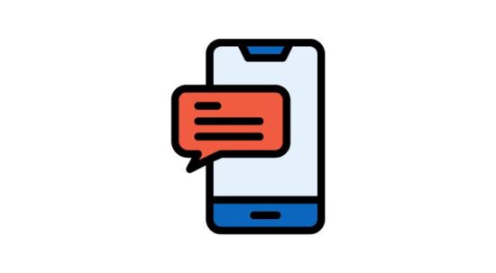 text message on phone